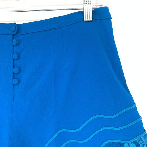 LA PERLA Women's Size Small Lace Trim Desert Rose Shorts Teal Blue NWT - Picture 3 of 7